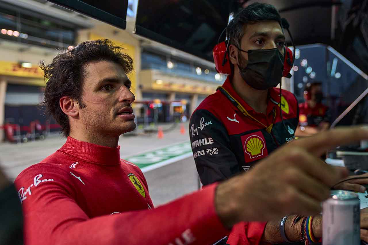 2022年F1バーレーンテスト2日目　カルロス・サインツ（フェラーリ）