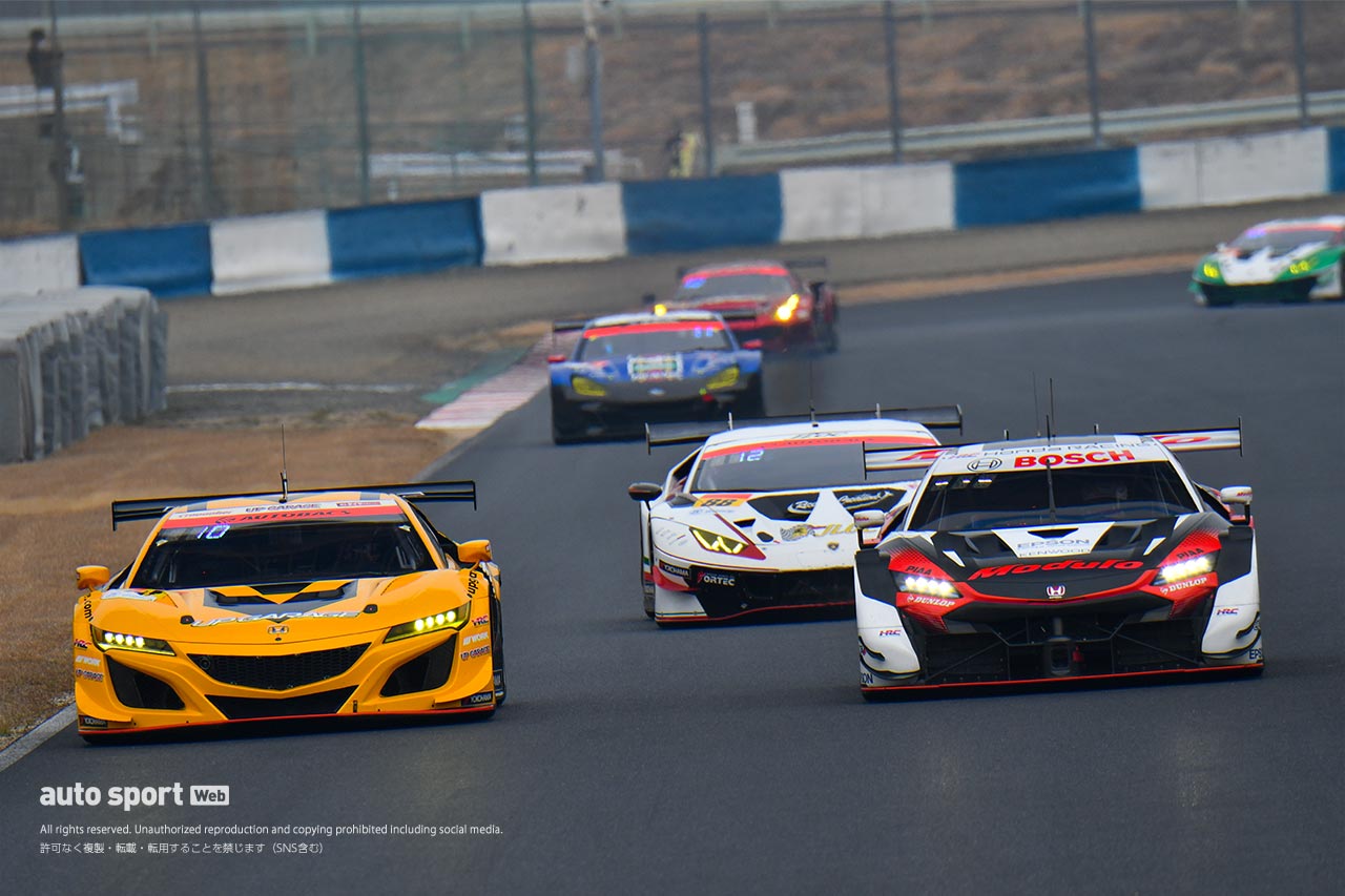 スーパーGT岡山公式テスト　3月13日セッション3の様子