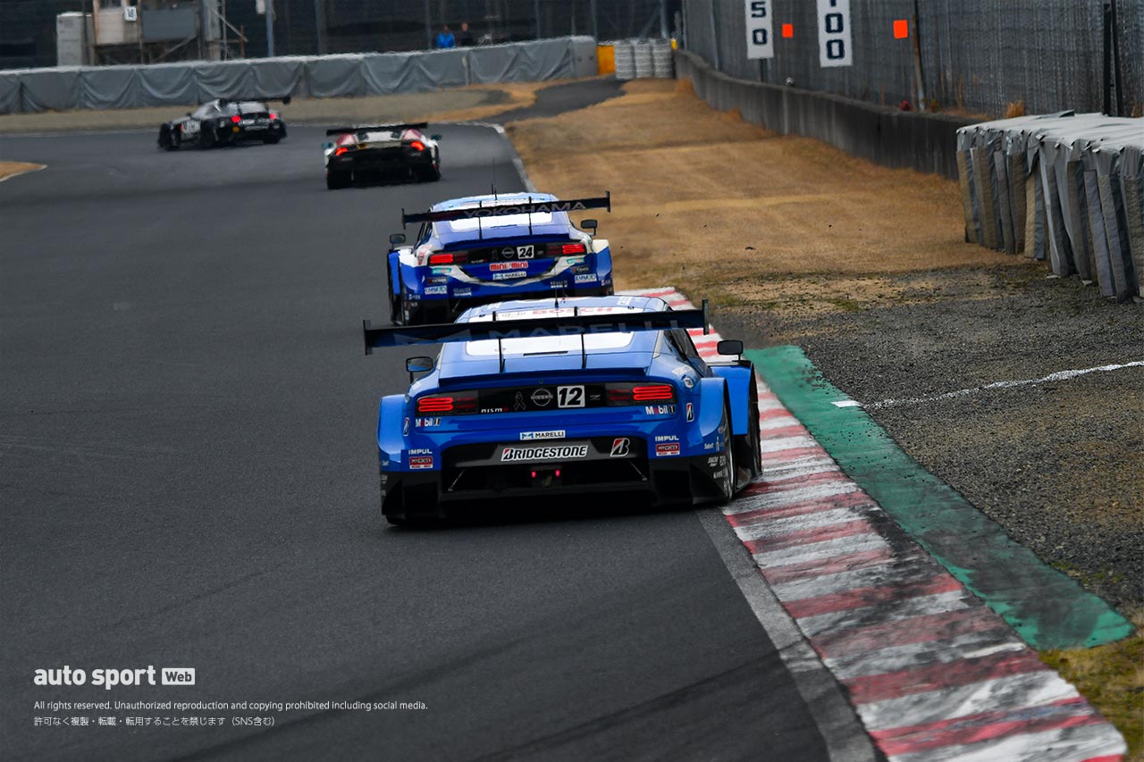 スーパーGT岡山公式テストの2日目午後の様子