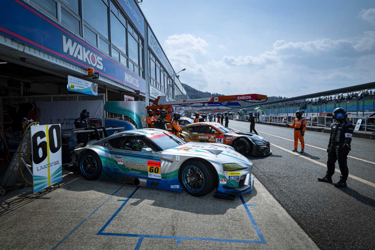 2022スーパーGT岡山公式テスト　SYNTIUM LMcorsa GR Supra GT（吉本大樹／河野駿佑）