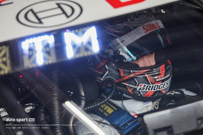 2022スーパーGT岡山公式テスト　牧野任祐（STANLEY NSX-GT）