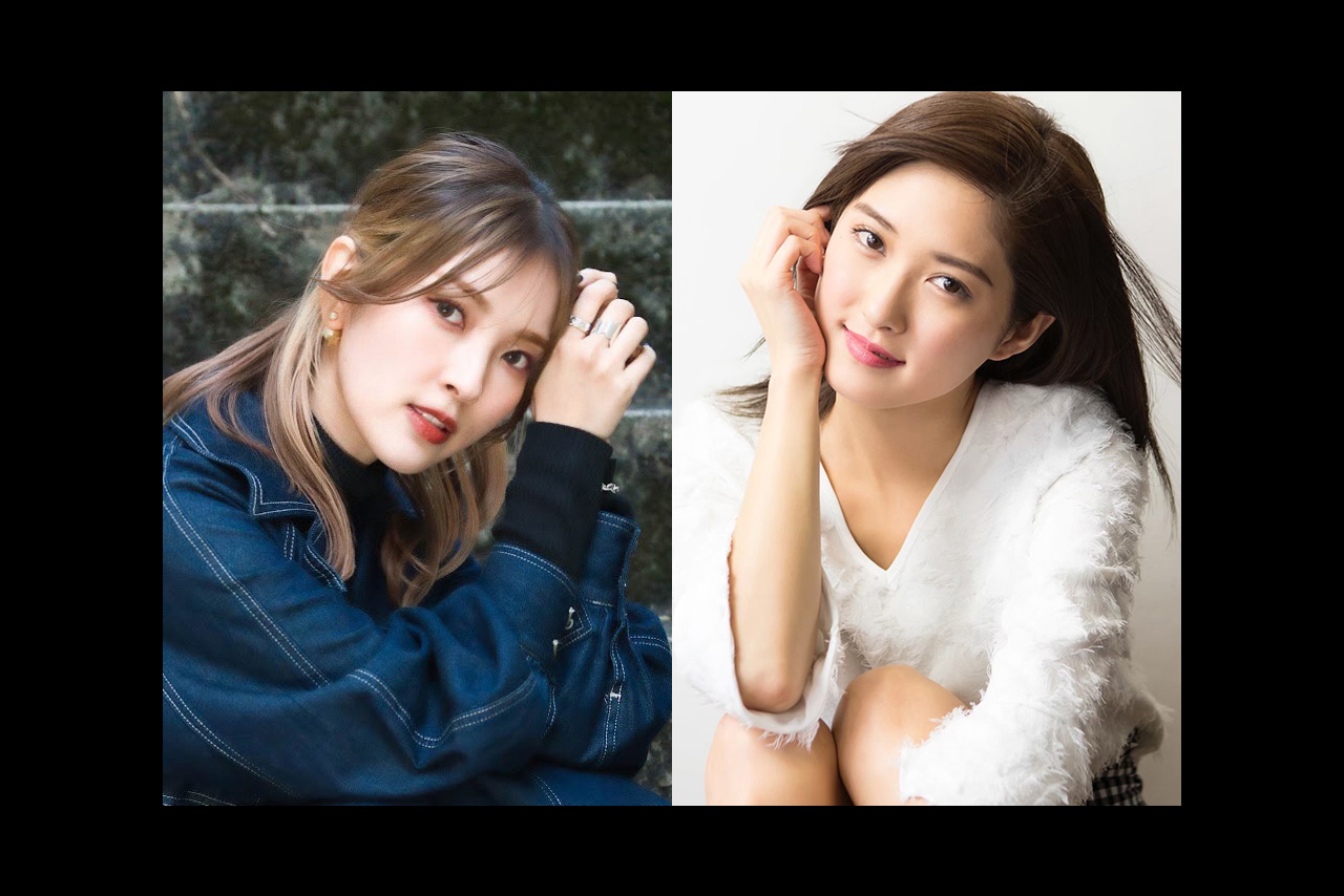 LEON RACING LADYを務める石原未梨さん（左）と北川みこさん（右）