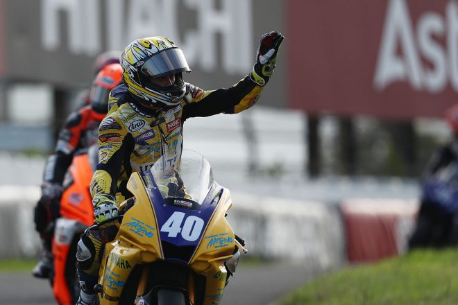 2位になった南本宗一郎選手（AKENO SPEED･YAMAHA）