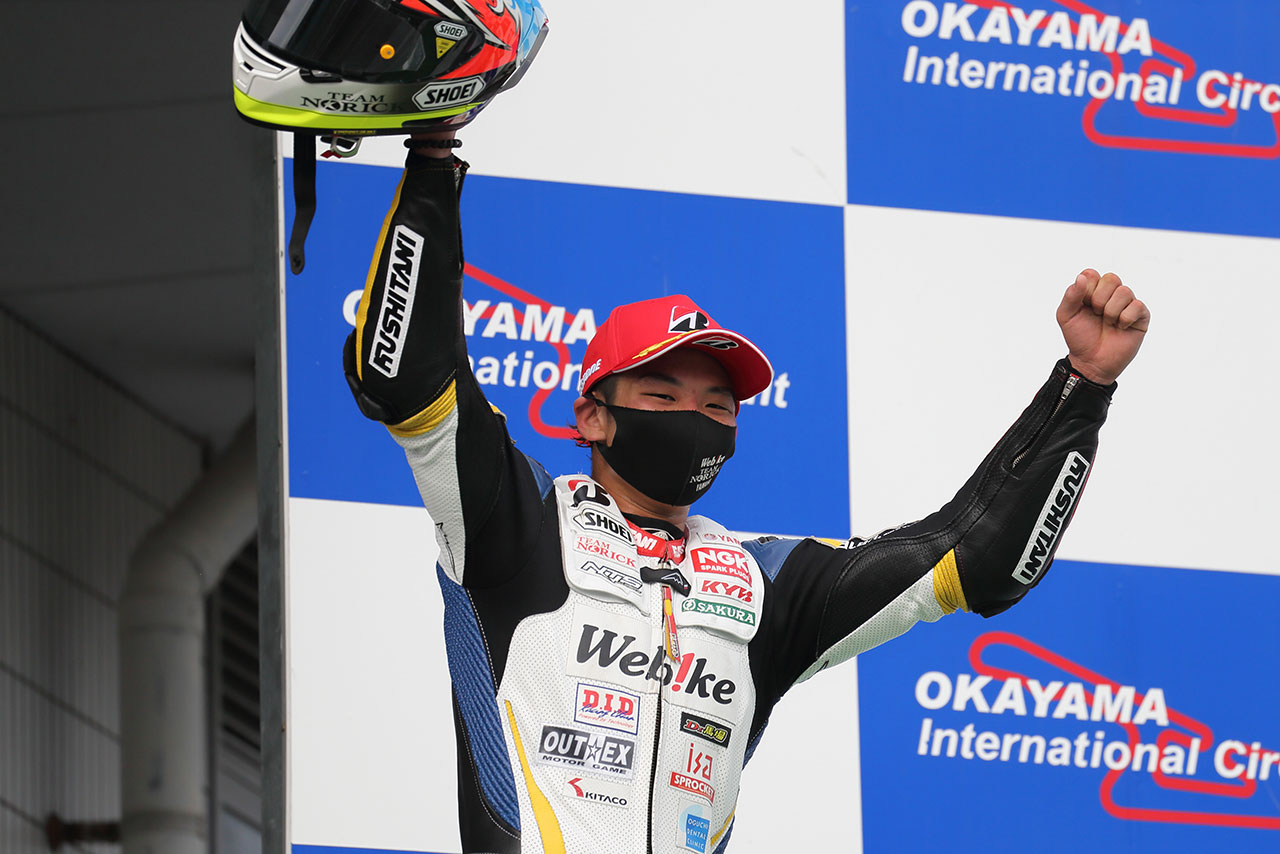 3位表彰台を獲得した阿部恵斗選手