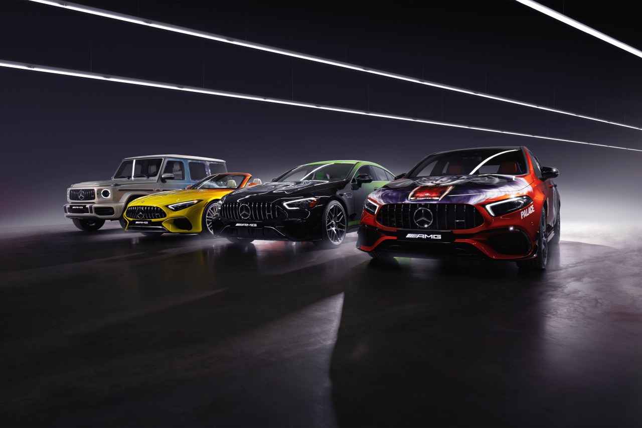 『メルセデスAMG G63 PALACE Edition』に加え、各主要都市をモチーフとした3台のアートカーも公開されている