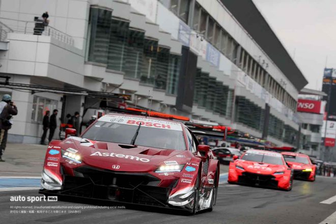 2022スーパーGT富士公式テスト　Astemo NSX-GT（塚越広大／松下信治）