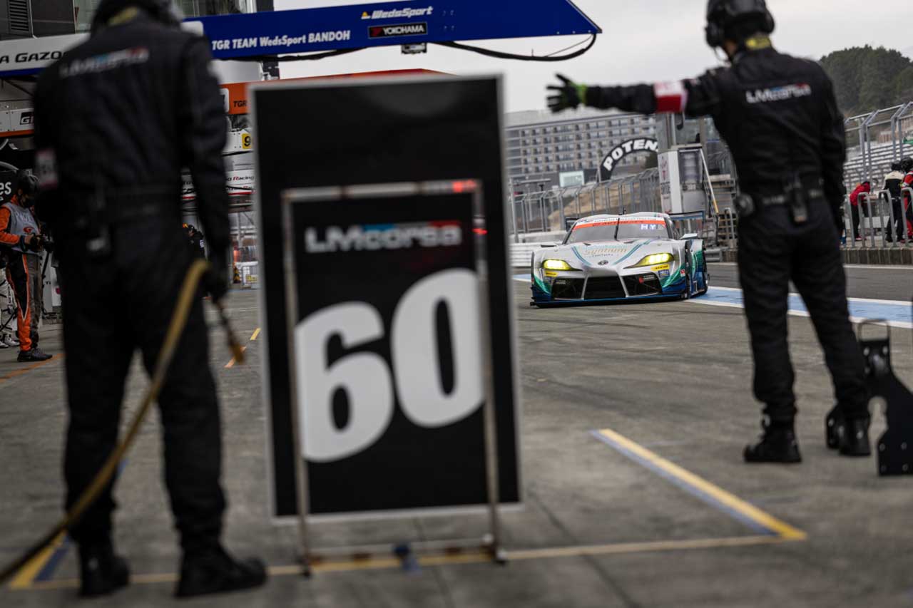 2022スーパーGT富士公式テスト　Syntium LMcorsa GR Supra GT（吉本大樹／河野駿佑）