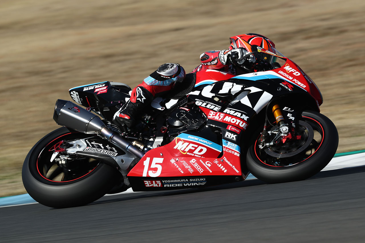 渡辺一樹（YOSHIMURA SUZUKI RIDEWIN）／2022全日本ロード第1戦もてぎ JSB1000 ART合同走行