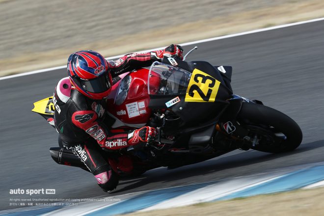 #23 江口謙（Team TATARA aprilia）／2022全日本ロード第1戦もてぎ JSB1000