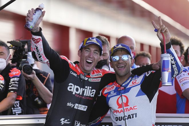 アレイシ・エスパルガロ（アプリリア・レーシング）とホルヘ・マルティン（プラマック・レーシング）／2022MotoGP第3戦アルゼンチンGP