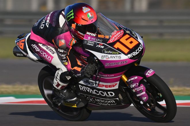 Moto3：アンドレア・ミーニョ（Rivacold Snipers Team）