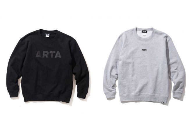 ARTAロゴ／ARTAブロックロゴ・スウェットシャツ