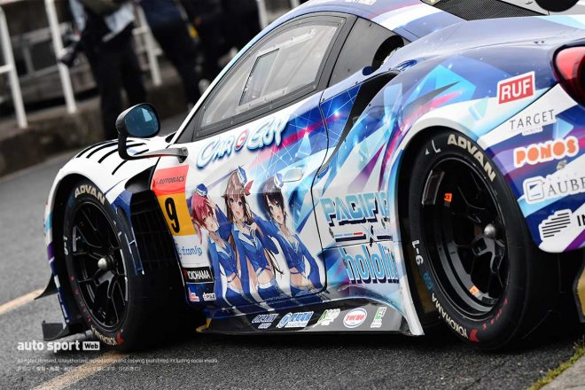 2022スーパーGT第1戦岡山　PACIFIC hololive NAC Ferrari（ケイ・コッツォリーノ／横溝直輝）