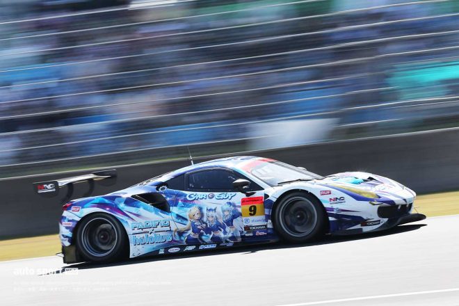 2022スーパーGT第1戦岡山　PACIFIC hololive NAC Ferrari（ケイ・コッツォリーノ／横溝直輝）