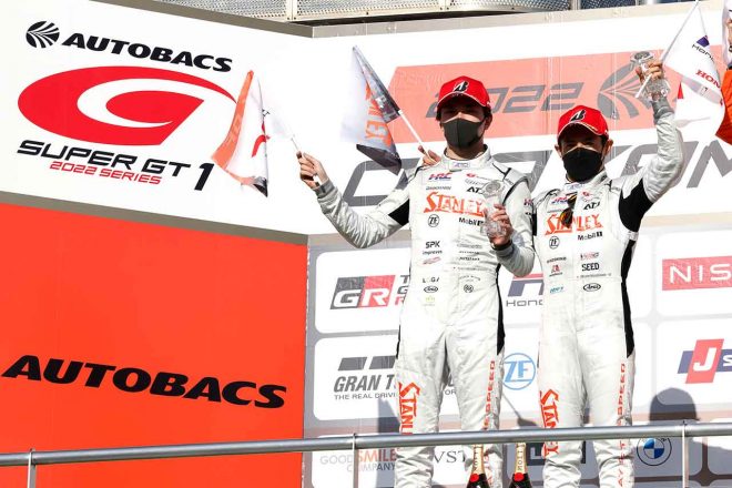 2022スーパーGT第1戦岡山　牧野任祐／山本尚貴（STANLEY NSX-GT）