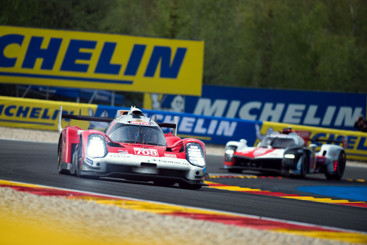 チーム初となるポールポジションを獲得した708号車グリッケンハウス007 LMH（グリッケンハウス・レーシング）　2022年WEC第2戦スパ・フランコルシャン