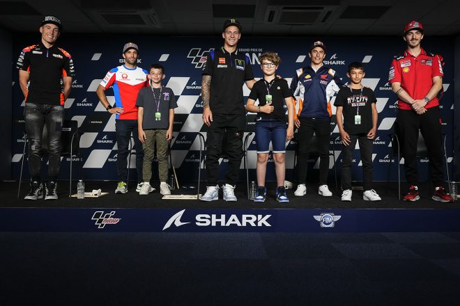 2022MotoGP第7戦フランスGPのプレスカンファレンスに出席したライダー