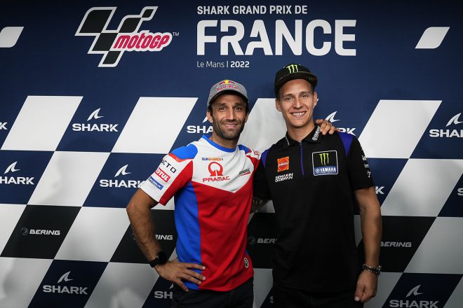 ヨハン・ザルコ（プラマック・レーシング）、ファビオ・クアルタラロ（モンスターエナジー・ヤマハMotoGP）／2022MotoGP第7戦フランスGP