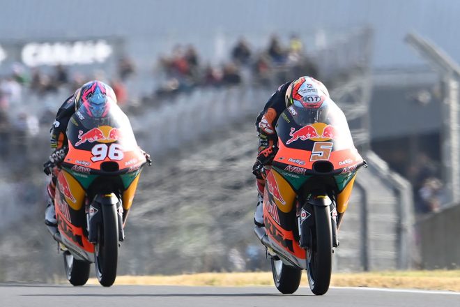 Moto3：ジャウマ・マシア1、ダニエル・オルガド（Red Bull KTM Ajo）／2022MotoGP第7戦フランスGP
