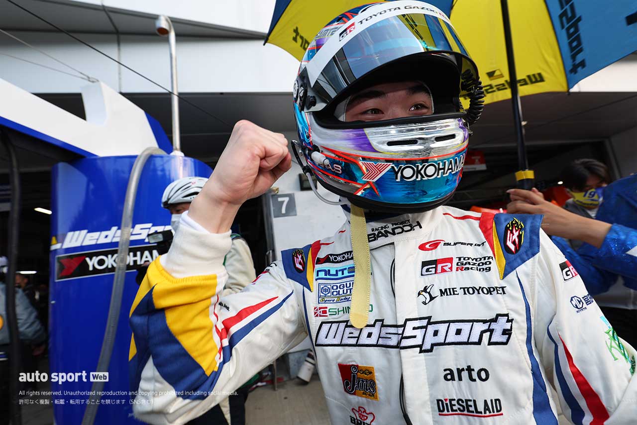 2022スーパーGT第2戦富士　自身2度目のポールポジションを掴んだ阪口晴南（WedsSport ADVAN GR Supra）