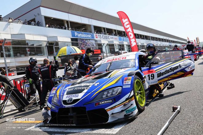 今季初、最前グリッドについたWedsSport ADVAN GR Supra（国本雄資／阪口晴南）