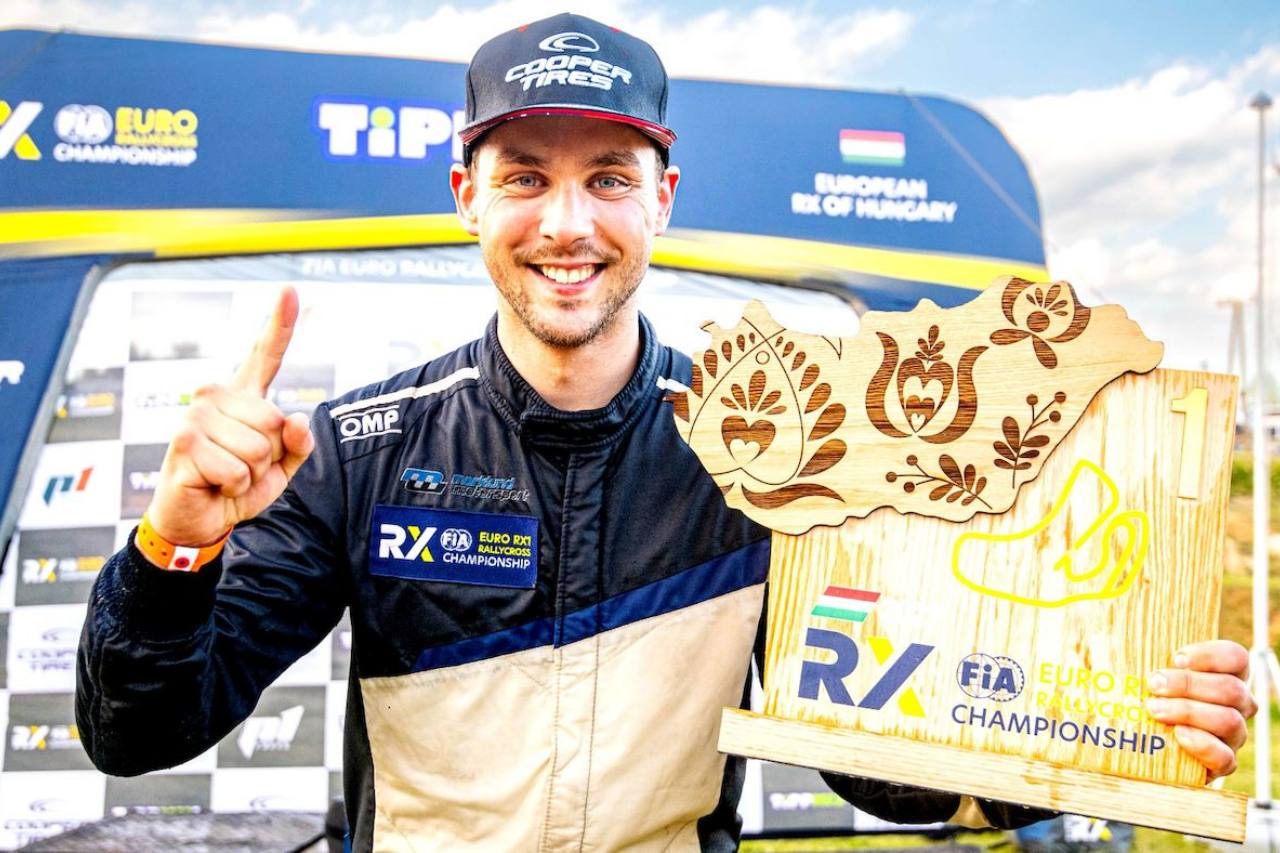 「僕らは良いパッケージを持っていると確信していたから、ここで勝つことによってそれを証明するのは素晴らしい気分」と開幕勝者のアントン・マルクランド（ヒョンデi20 RXスーパーカー）