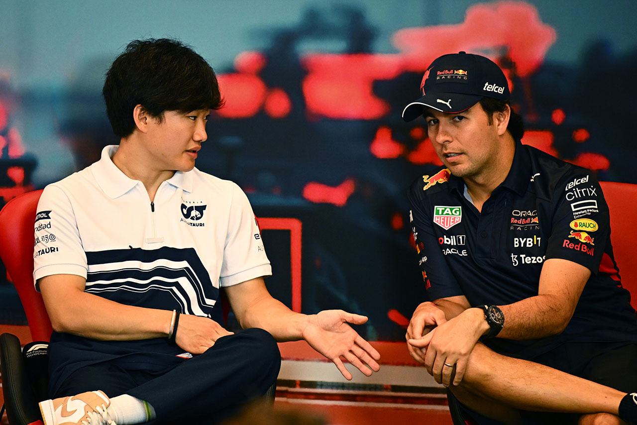 角田裕毅（アルファタウリ）＆セルジオ・ペレス（レッドブル）