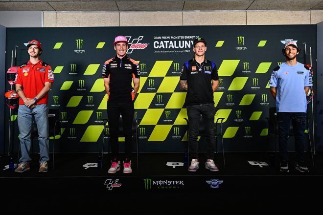 2022MotoGP第9戦カタルーニャGPのプレスカンファレンスに出席したライダー