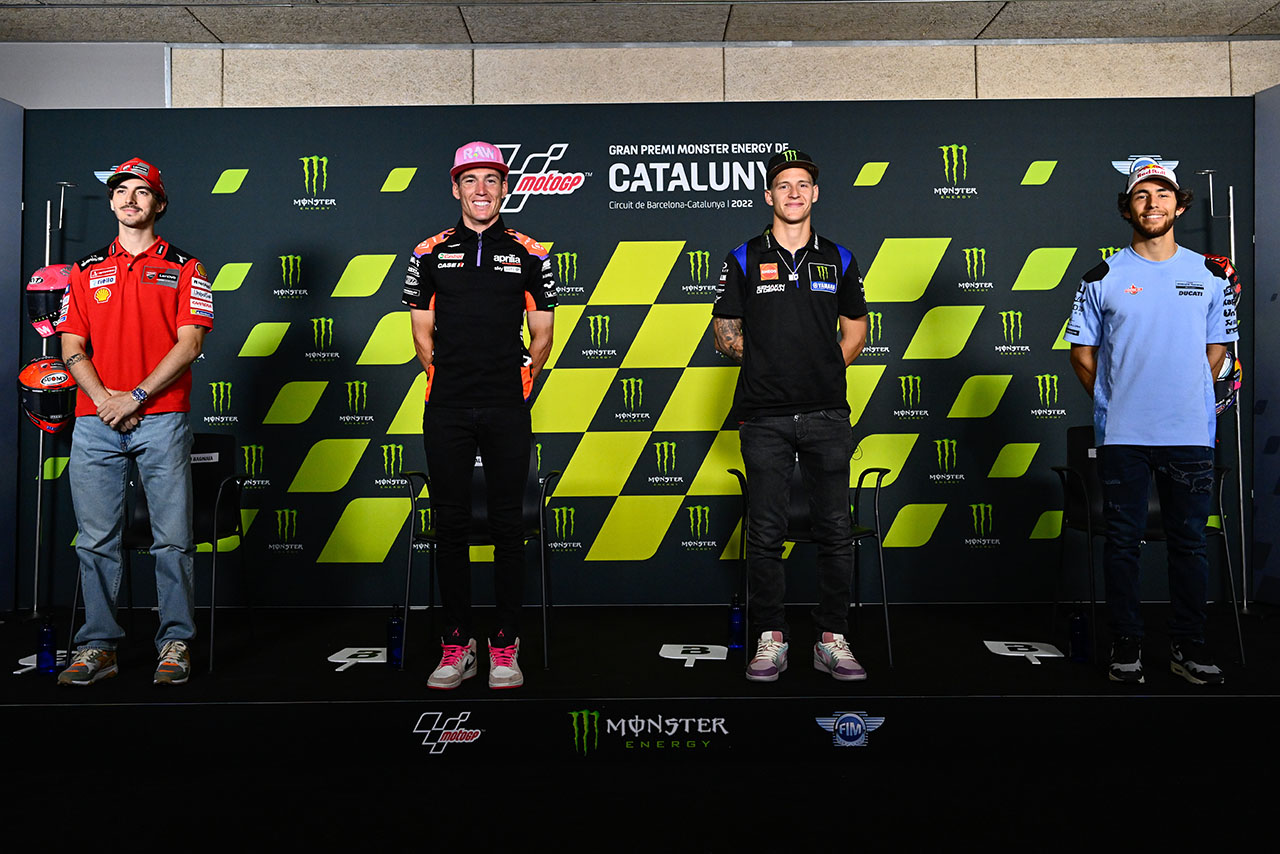 2022MotoGP第9戦カタルーニャGPのプレスカンファレンスに出席したライダー