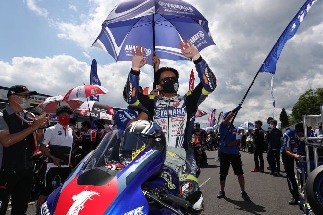中須賀克行（YAMAHA FACTORY RACING TEAM）／2022全日本ロード第4戦SUGO JSB1000 レース1