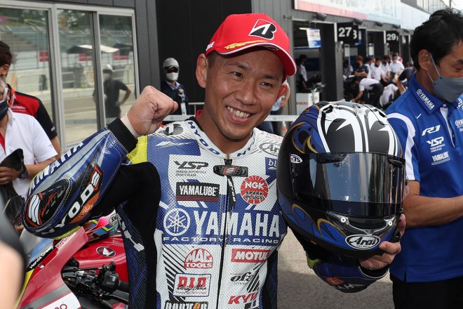 中須賀克行（YAMAHA FACTORY RACING TEAM）／2022全日本ロード第4戦SUGO JSB1000 レース1