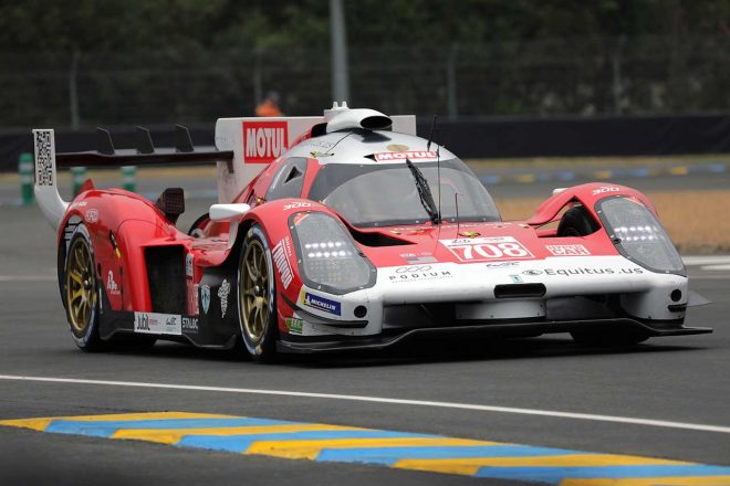 序盤にトップタイムをマークしていた708号車グリッケンハウス007 LMH