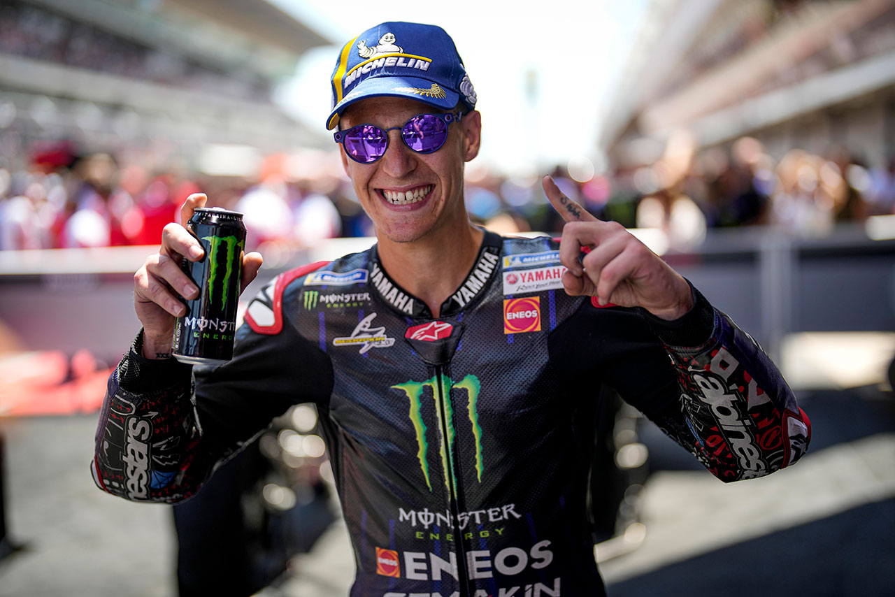 今季2勝目を挙げたファビオ・クアルタラロ（モンスターエナジー・ヤマハMotoGP）