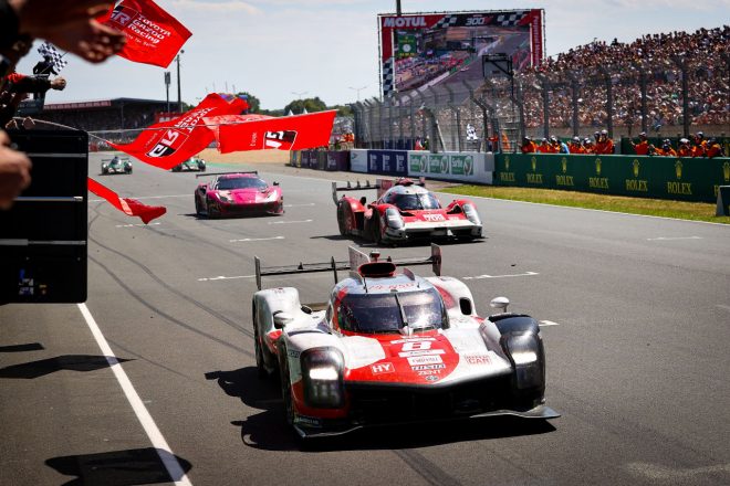 優勝した8号車トヨタGR010ハイブリッド（TOYOTA GAZOO Racing）　2022年WEC第3戦ル・マン24時間
