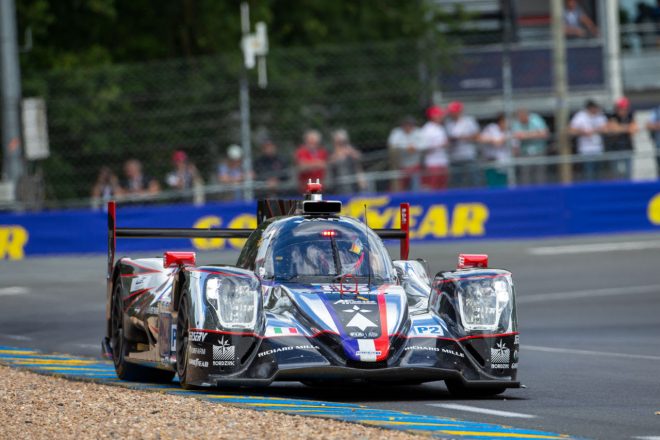 選手権首位に立っている83号車オレカ07・ギブソン（AFコルセ）。レースでは64号車シボレー・コルベットC8.Rを弾き飛ばしリタイアに追い込んでしまった。　2022年WEC第3戦ル・マン24時間