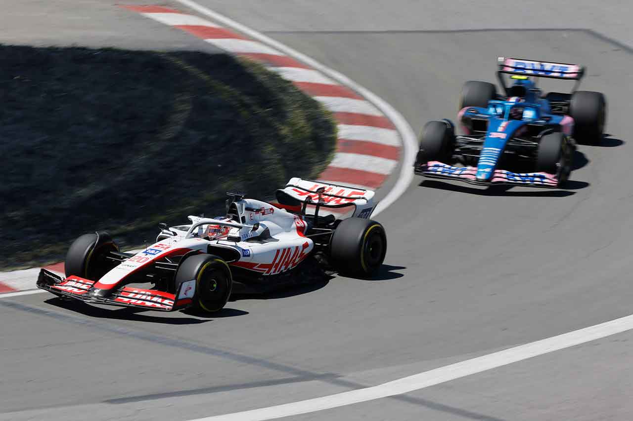 2022年F1第9戦カナダGP　ケビン・マグヌッセン（ハース）／エステバン・オコン（アルピーヌ）