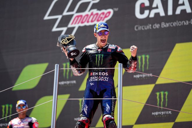 ファビオ・クアルタラロ（モンスターエナジー・ヤマハMotoGP）／2022MotoGP第9戦カタルーニャGP【決勝：優勝】