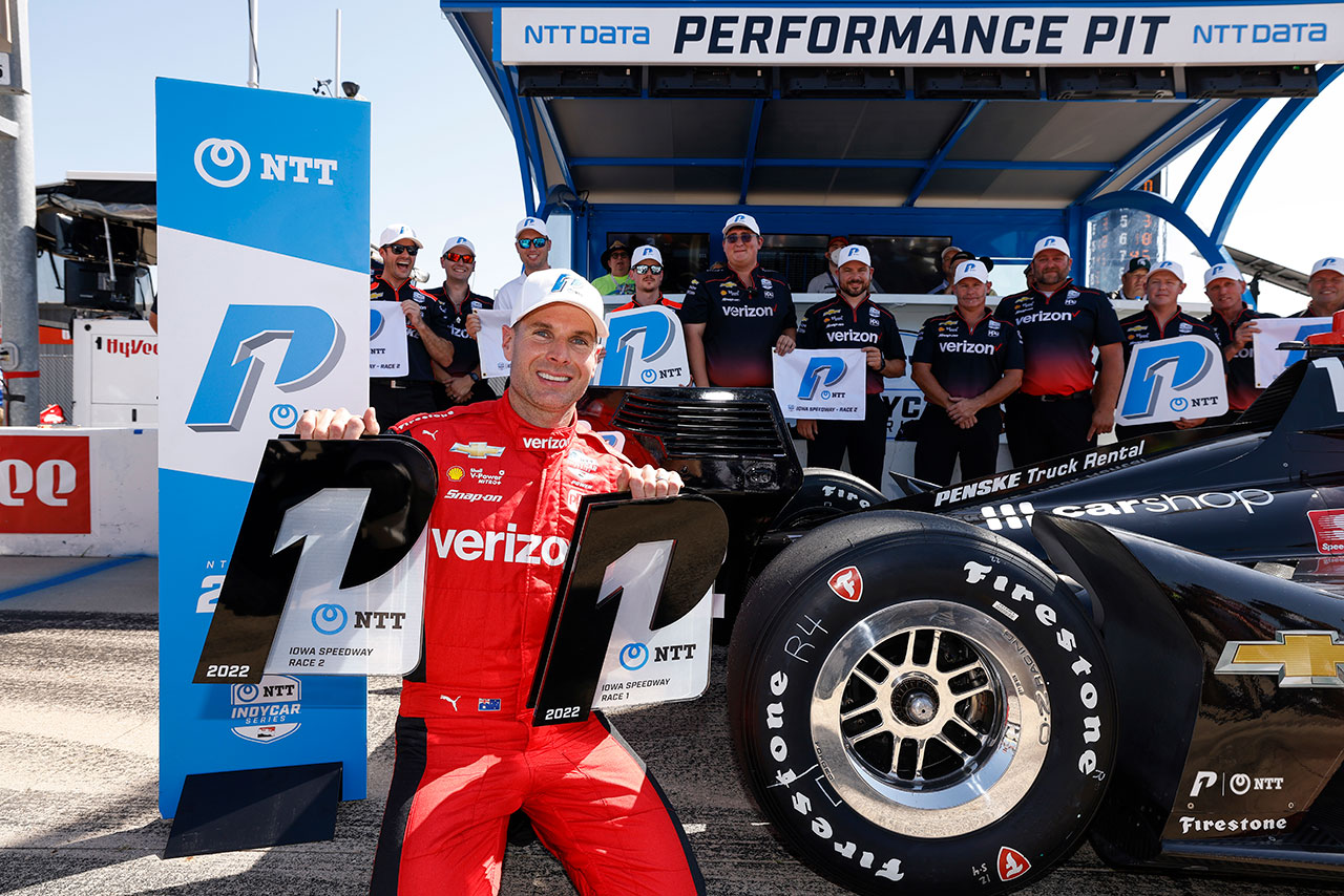 第11戦、第12戦の両方でポールポジションを獲得したウィル・パワー（チーム・ペンスキー）