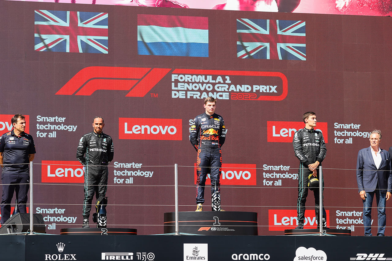 2022年F1第12戦フランスGP　表彰式