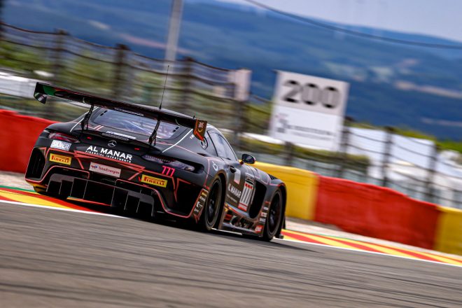 シルバーカップのポールシッターとなった777号車メルセデスAMG GT3（アル・マナー・レーシング・バイ・HRT）　2022スパ24時間