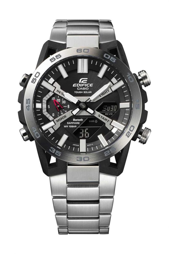 EDIFICE SOSPENSIONE ステンレスベゼルモデルの『ECB-2000YD-1AJF』