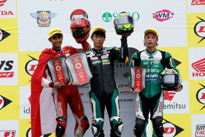 SS600 レース1 表彰式／2022FIMアジアロード第3戦日本ラウンド