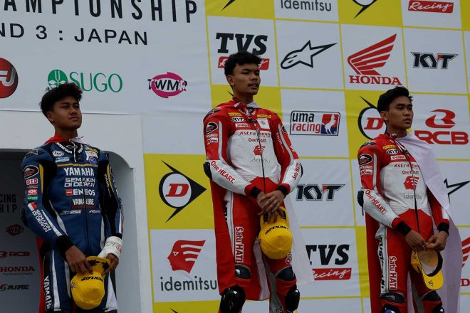 AP250 レース2 表彰式／2022FIMアジアロード第3戦日本ラウンド
