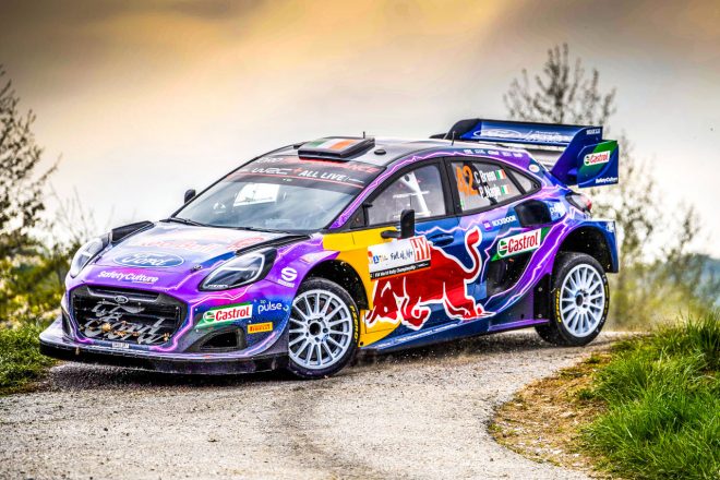 2021年のイープル・ラリー・ベルギーで総合2位となったクレイグ・ブリーン（フォード・プーマ・ラリー1）