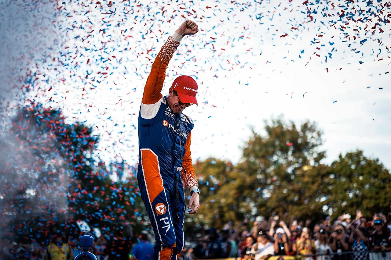 今シーズン2勝目を挙げたスコット・ディクソン（チップ・ガナッシ）