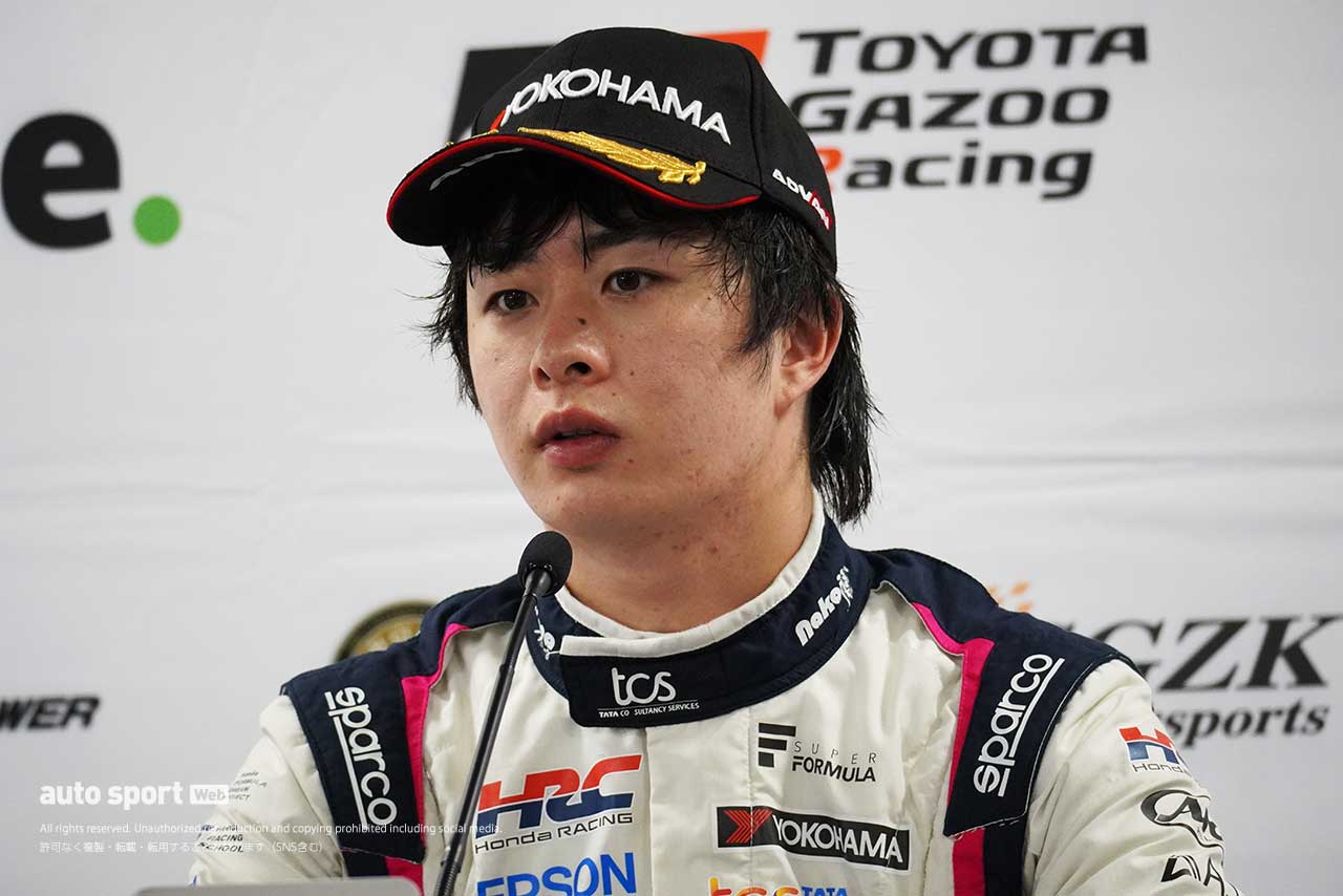 2022スーパーフォーミュラ第7戦＆第8戦もてぎ　大湯都史樹（TCS NAKAJIMA RACING）