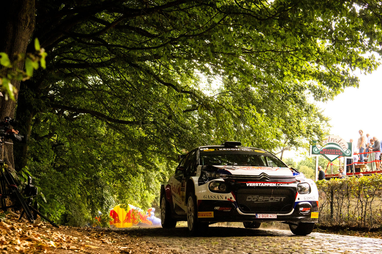 WRCデビューを果たしたヨス・フェルスタッペン（シトロエンC3ラリー2）