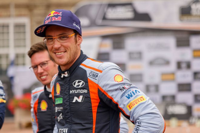 ティエリー・ヌービル（ヒョンデi20 Nラリー1）　2022年WRC第9戦イープル・ラリー・ベルギー