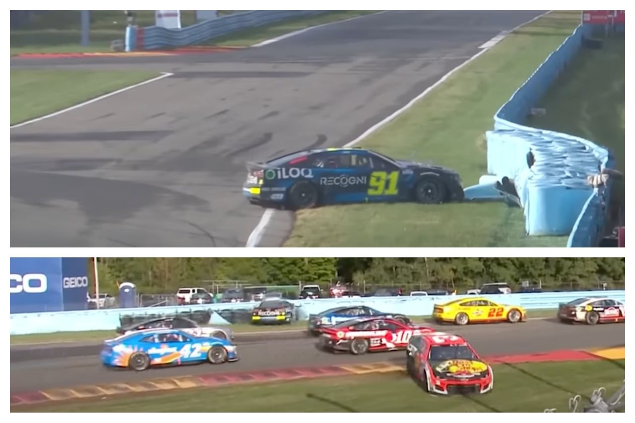 しかし45周目に、ロリス・ヘゼマンズ（Team Hezeberg powered by Reaume Brothers Racing／フォード・マスタング）に弾き飛ばされウォールの餌食に