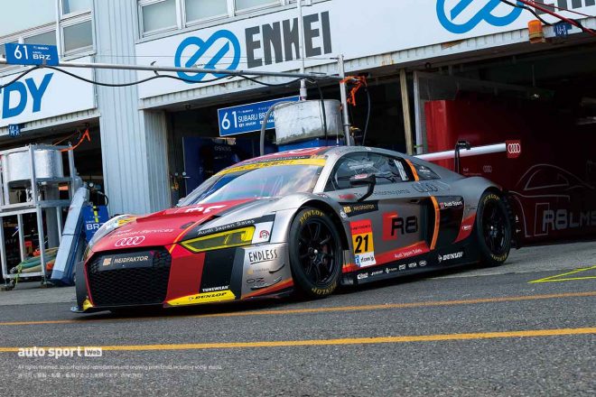 2016年のGT300に参戦したHitotsuyama Audi R8 LMS